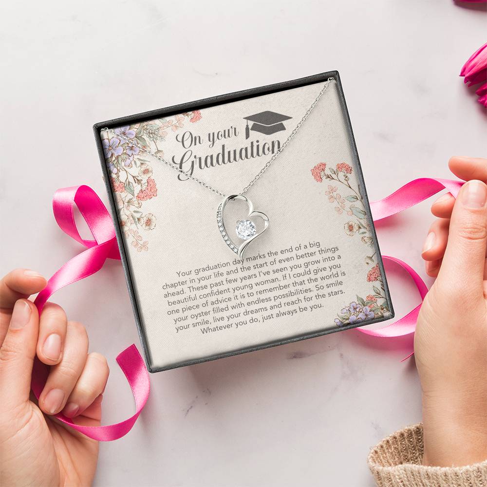 Graduation Gift For Daughter Class Of 2022 Necklace Class Of 2022 Necklace Jewelry Gift On Your Graduation Necklace Graduation Day Gift For Your Mom Forever Love Necklace