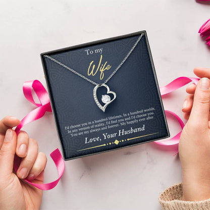 To My Wife Hundred Lifetimes Forever Love 1 Forever Love Necklace