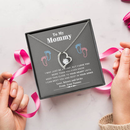 Mummy To Be Necklace Gift New Mum Gift To My Mummy Gift From Unborn Baby New Mom Gift From Husband Baby Bump Gift New Mommy Gift Idea Forever Love Necklace