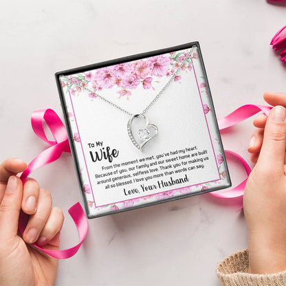 To My Beautiful Wife 2 1 1 Forever Love Necklace