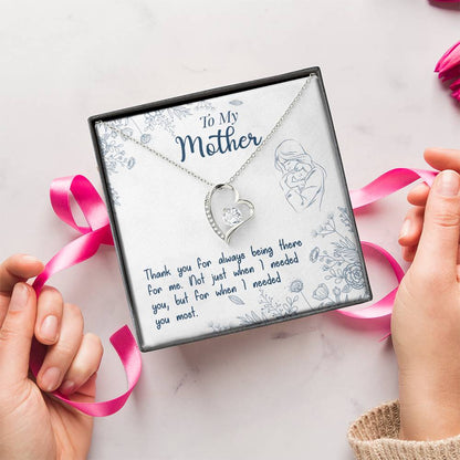 To My Mom Mother Necklace Gift For Mother Xmas Christmas Customize Gift To My Mom 8 Forever Love Necklace