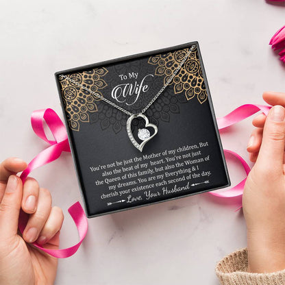 To My Wife - Mother Of My Children Forever Love Necklace