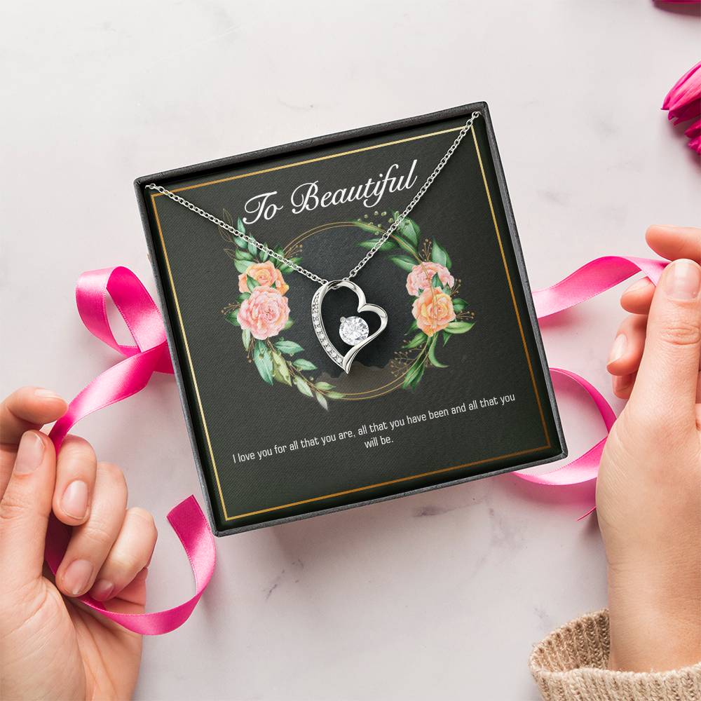 Girlfriend Heart Necklace Valentine Gifts For Girlfriend Necklace For Girlfriend Birthday Gift For Girlfriend Girlfriend Gift Romantic Forever Love Necklace