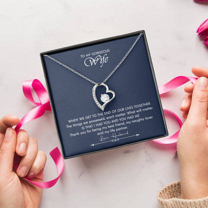 Perfect Necklace For Your Wife ?? Forever Love Necklace