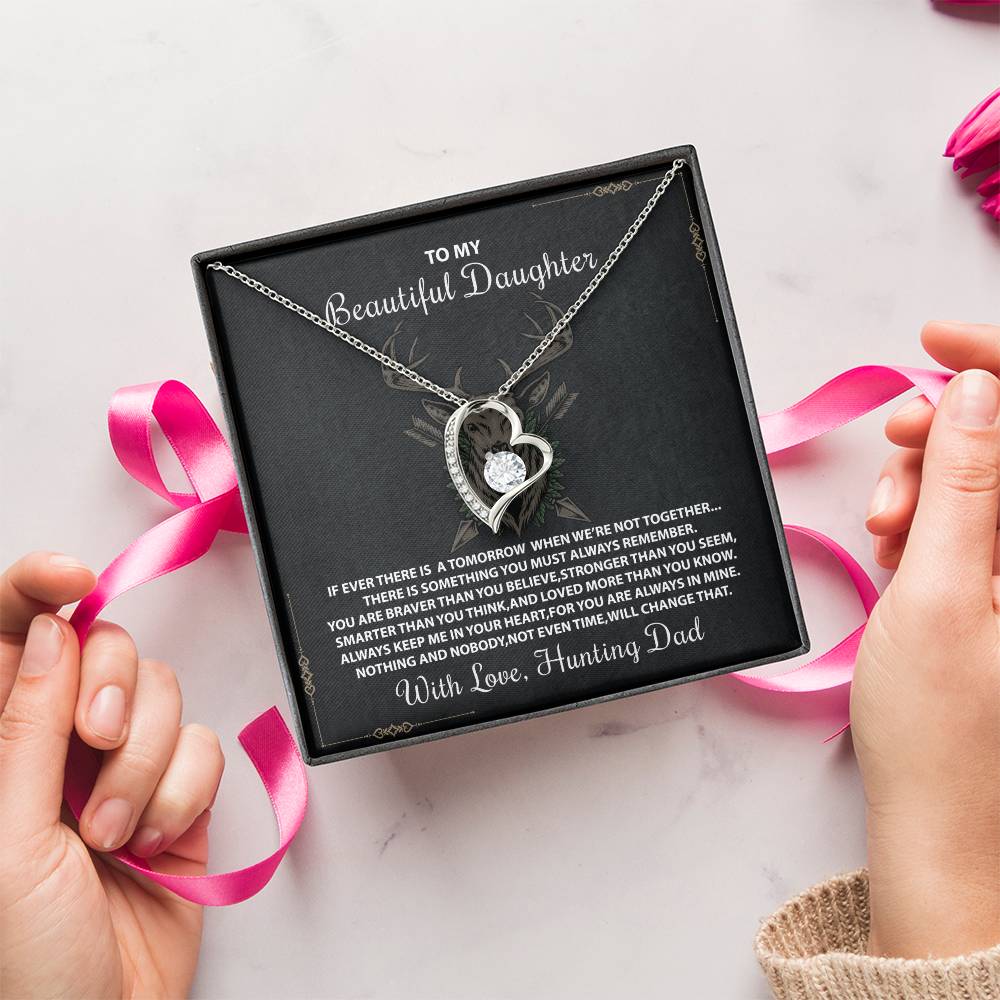 Gift For Daughter From Hunting Dad Daughter Necklace Gift Hunting Necklace Daughter Gift From Dad Gift For Daughter From Dad Daughter Necklace Forever Love Necklace