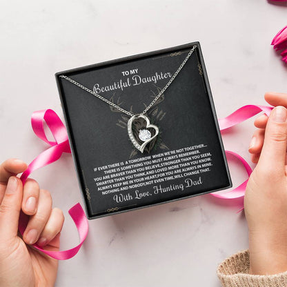 Gift For Daughter From Hunting Dad Daughter Necklace Gift Hunting Necklace Daughter Gift From Dad Gift For Daughter From Dad Daughter Necklace Forever Love Necklace