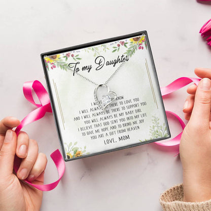 Encouragement Gift From Mom Valentine's Day Gift For Daughter From Mother Spiritual Meaning Gift For Daughter' Forever Love Necklace