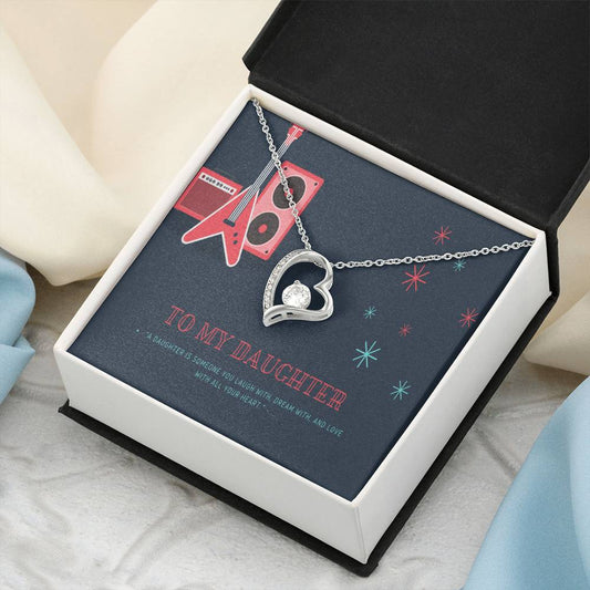 To My Daughter 1 Forever Love Necklace