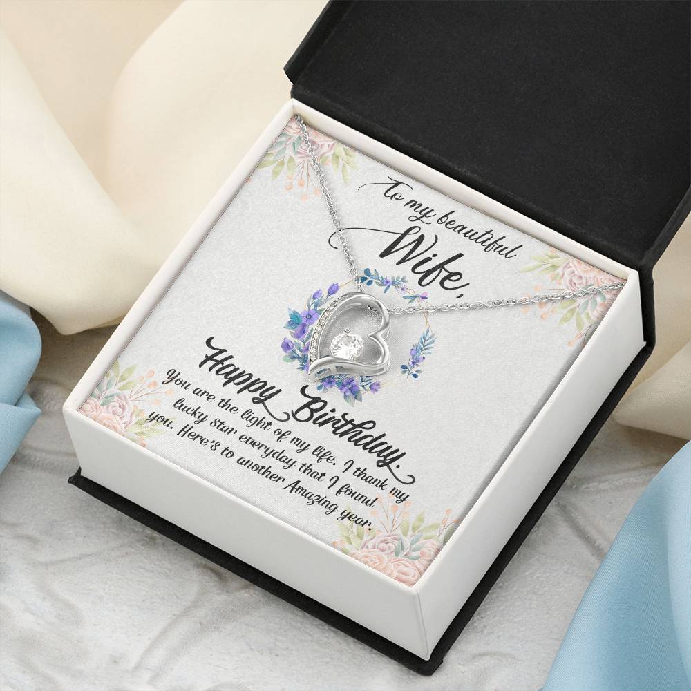 Husband To Wife - The Light Of My Life - Forever Love Necklace Forever Love Necklace