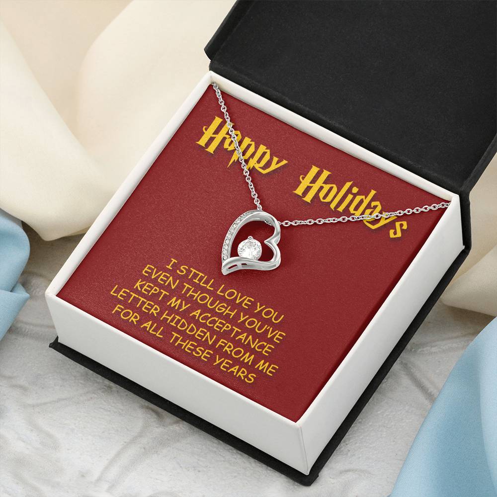 Happy Holidays Forever Love Necklace