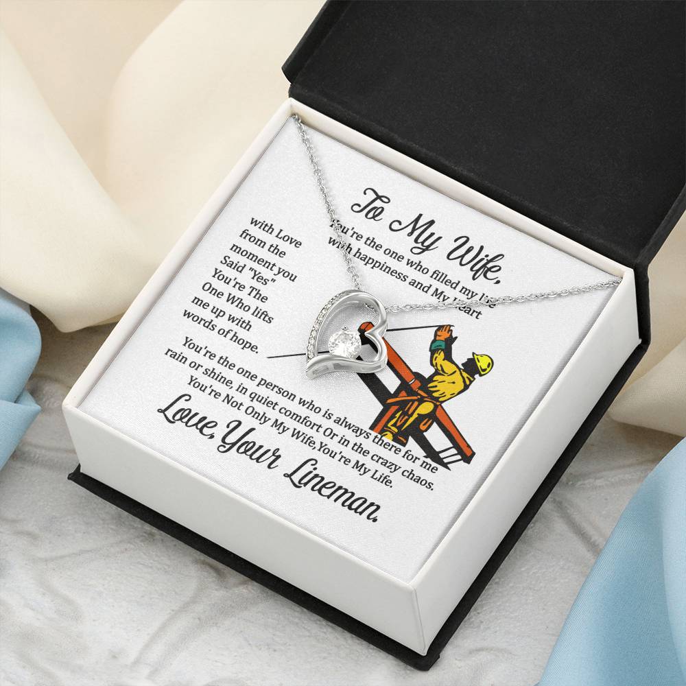 Lineman's Wife Forever Love Necklace