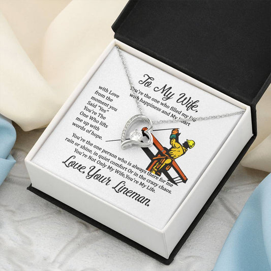 Lineman's Wife Forever Love Necklace