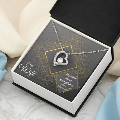 Forever Love Necklace Luxury Gold & Together We're Collection Gift For Wife From Husband 1 Forever Love Necklace