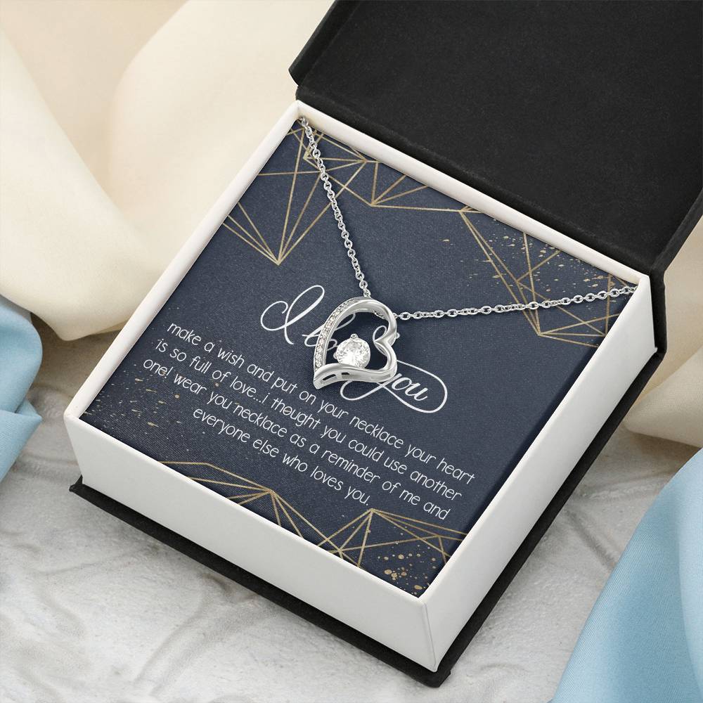 I Love You Necklace To My Girlfriend Necklace Necklace For Future Wife Necklace For Friend Best Friend Necklace Bff Necklace Gift Forever Love Necklace