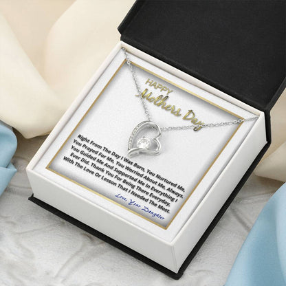 Happy Mother's Day From Your Daughter Forever Love Necklace