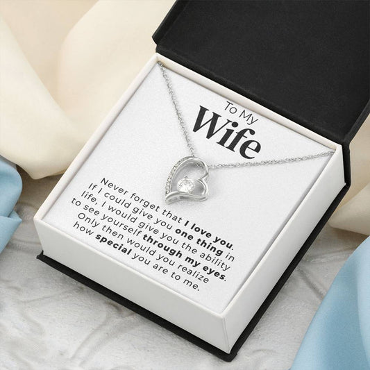 To My Wife One Thing In Life Necklace 1 Forever Love Necklace