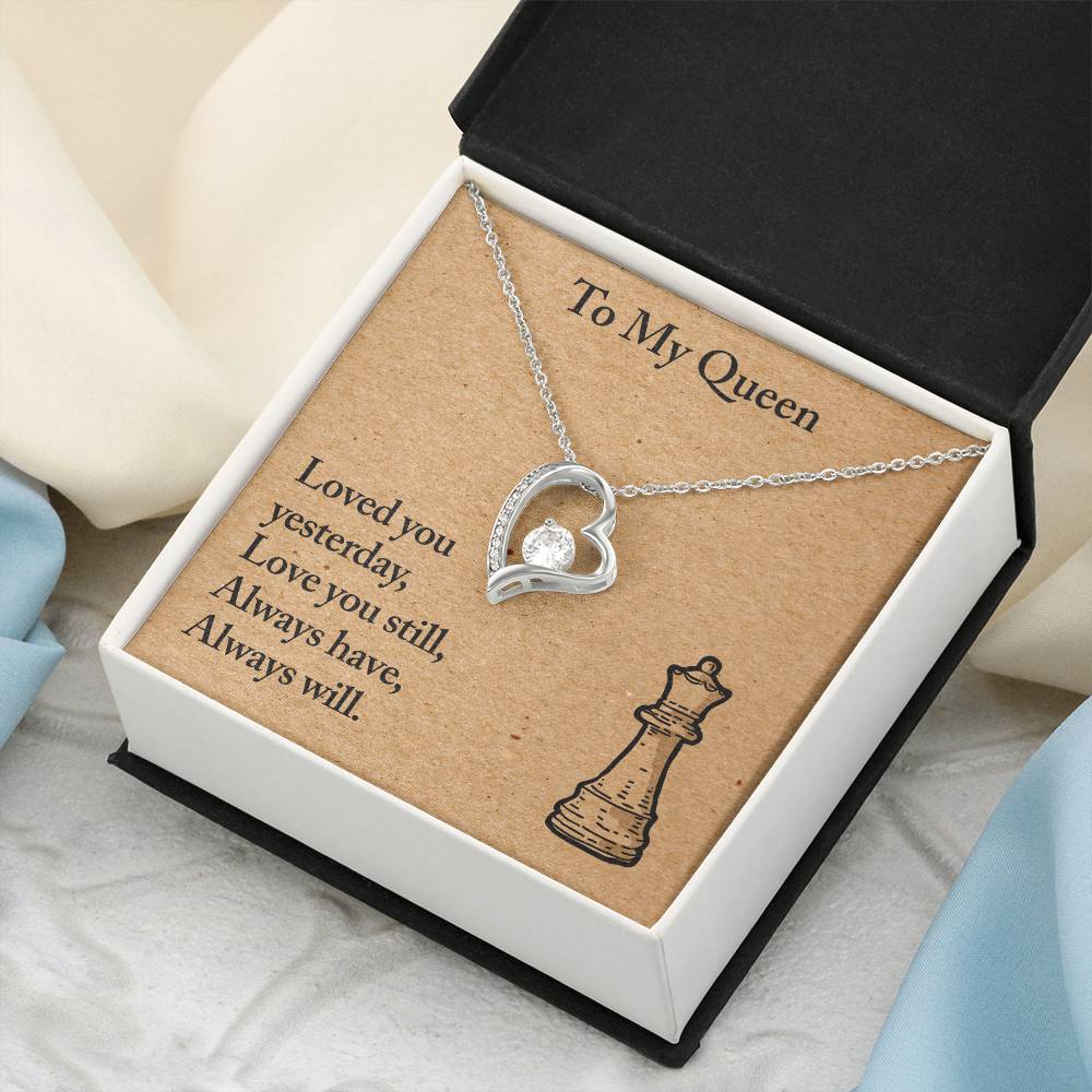 To My Queen ? Necklace - Customize Gift For Chess ? Lover ?? Forever Love Necklace