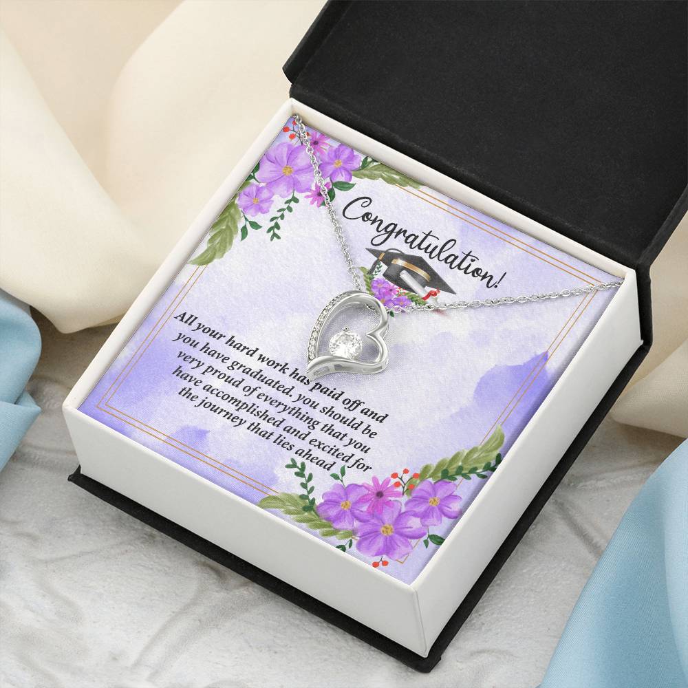 Congratulations I Am So Proud Of You Birthstone Necklace Graduation Gift Necklace Graduation Forever Love Necklace