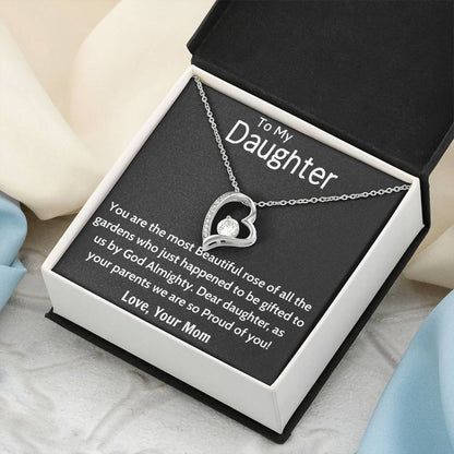To My Daughter Beautiful Chapters Daughter Necklace Gift For Daughter Xmas Christmas Daughter Gift From Mom 5 1 Forever Love Necklace