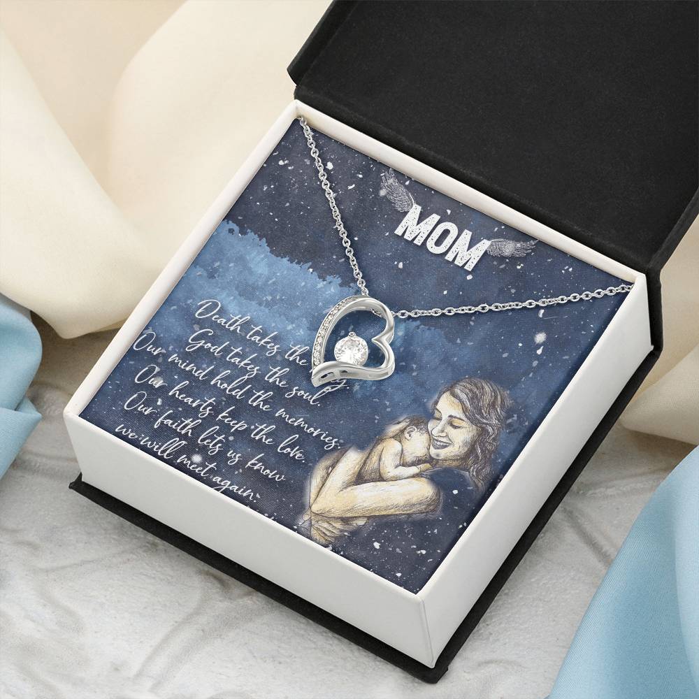 To My Mom Forever Love Necklace Mother Necklace Gift For Mother Xmas Christmas Customize Gift To My Mom 1 Forever Love Necklace