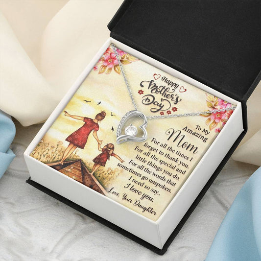 Best Necklace Gift For Mom Forever Love Necklace