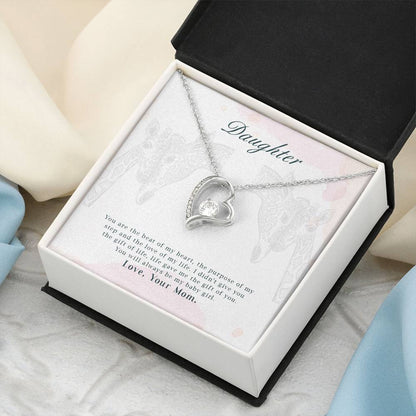 To My Daughter Beautiful Chapters Forever Love Necklace Daughter Necklace Gift For Daughter Xmas Christmas Daughter Gift From Mom 3 Forever Love Necklace
