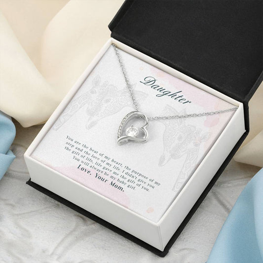 To My Daughter Beautiful Chapters Forever Love Necklace Daughter Necklace Gift For Daughter Xmas Christmas Daughter Gift From Mom 3 Forever Love Necklace