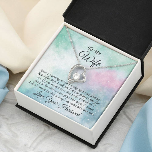 Gift Present For Wife Anniversary Birthday Valentine Gift For Wife From Husband Gift For Wife From Husband Forever Love Necklace