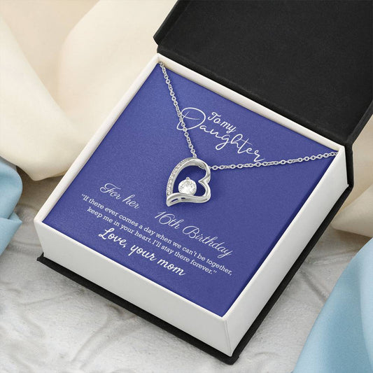 Gift For Daughter From Mom Daughter Mother Necklace Daughter Gift From Mommy To My Daughter Daughters Birthday Forever Love Necklace