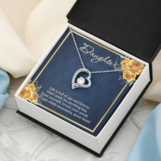 Necklace For Daughter From Mom Dad Daughter Birthday Necklace Forever Love Daughter Customize Necklace Gift For Daughter Forever Love Necklace