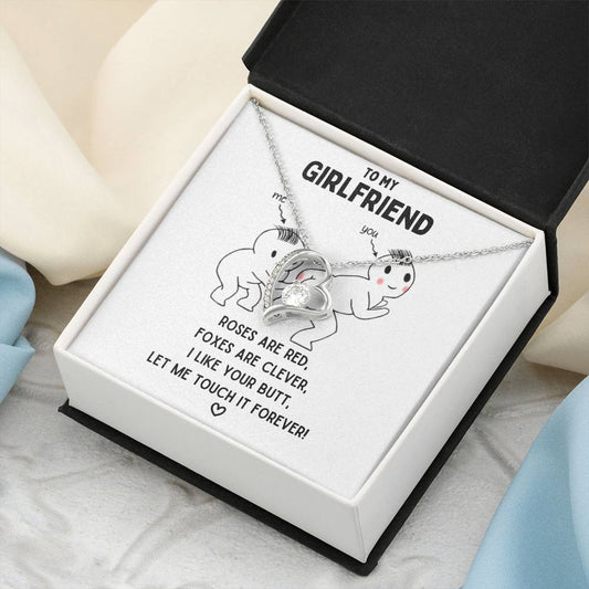 To My Girlfriend - Let Me Touch It Forever  Forever Love Necklace Forever Love Necklace