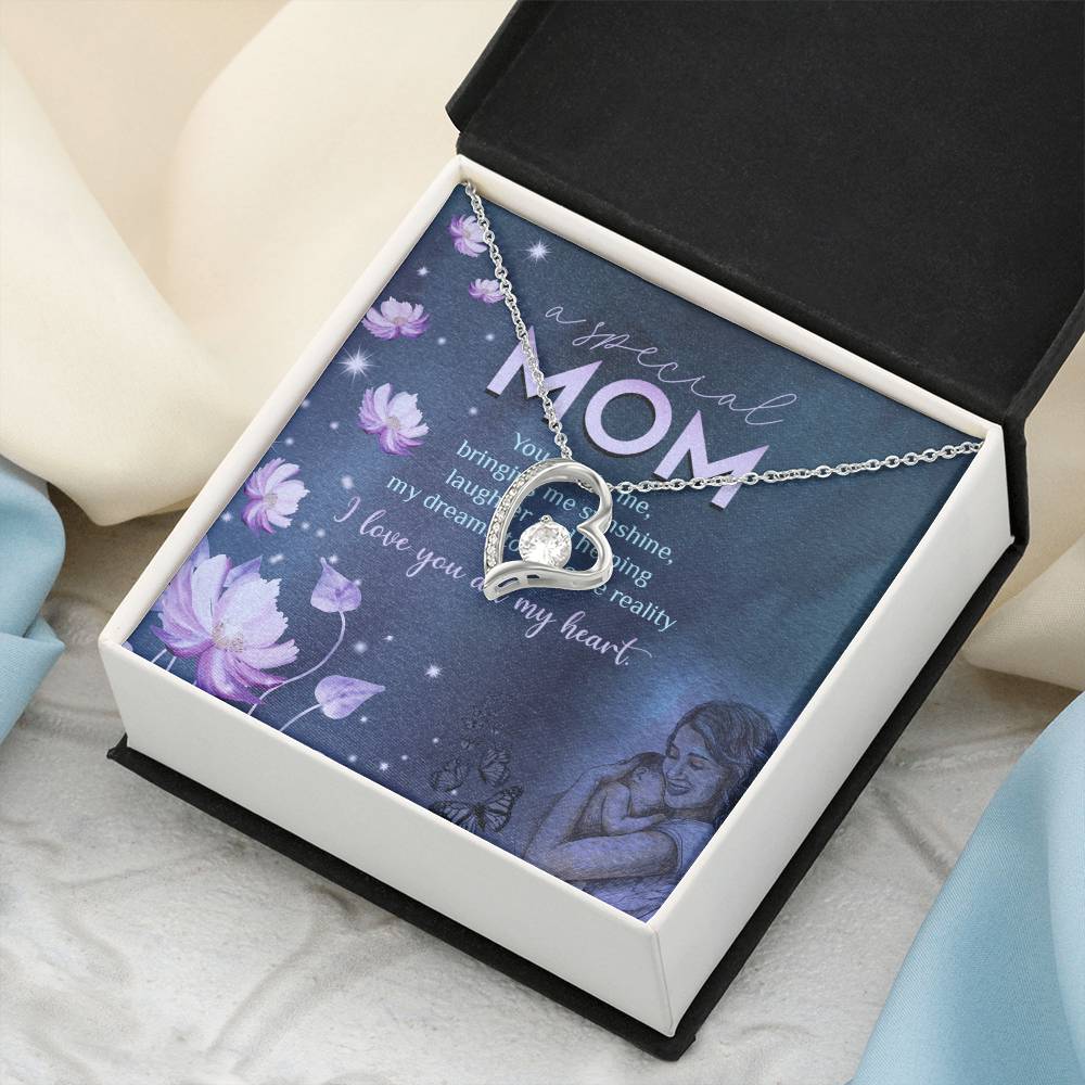 To My Mom Mother Necklace Gift For Mother Xmas Christmas Customize Gift To My Mom Forever Love Necklace