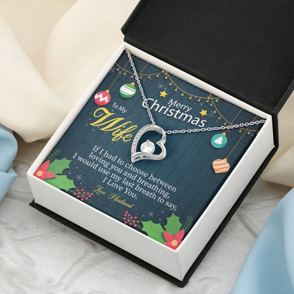 Merry Christmas To Wifechoose Love 1 Forever Love Necklace