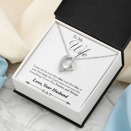 Sweetest Hearts To My Wife Necklace Love Your Husband To My Wife Necklace Anniversary Gift For Wife Gift To Wife From Husband Anniversary Forever Love Necklace
