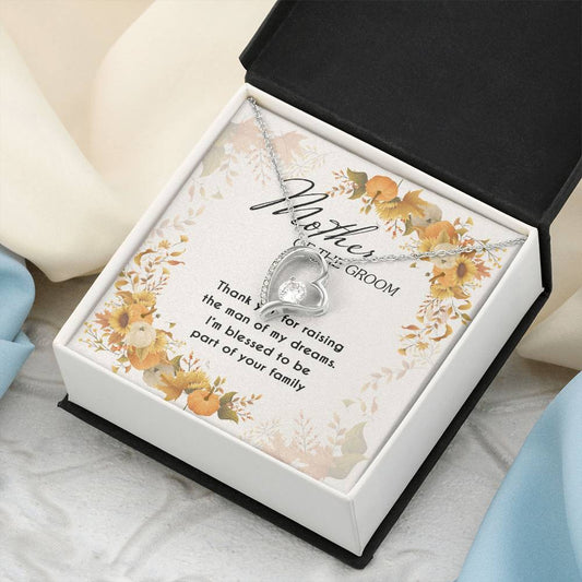Gift For Mother Of The Groom Thank You Forever Love Necklace