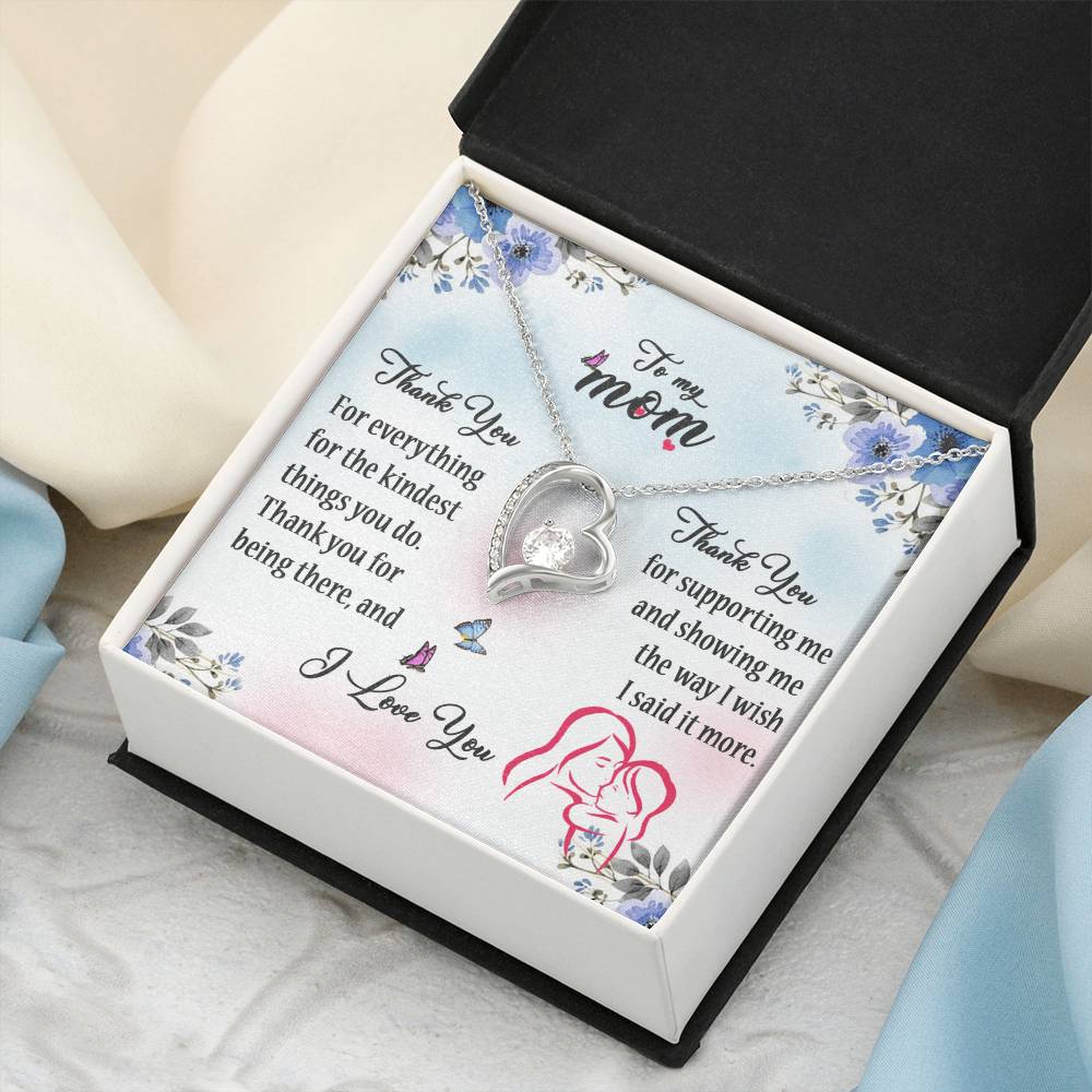 To My Mom- Mother's Day Gift- Forever Love Necklace