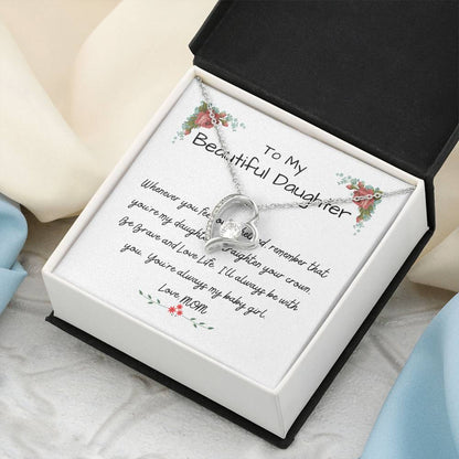 To My Beautiful Daughter - The Perfect Gift For Your Daughter - A Prayer For My Daughter Forever Love Necklace