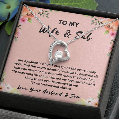 Customizable Bdsm Necklace, Wife & Submissive Necklace, Gift For Submissive, Bdsm Gift, Gift From Dom, Anniversary, Christmas, Discreet Forever Love Necklace