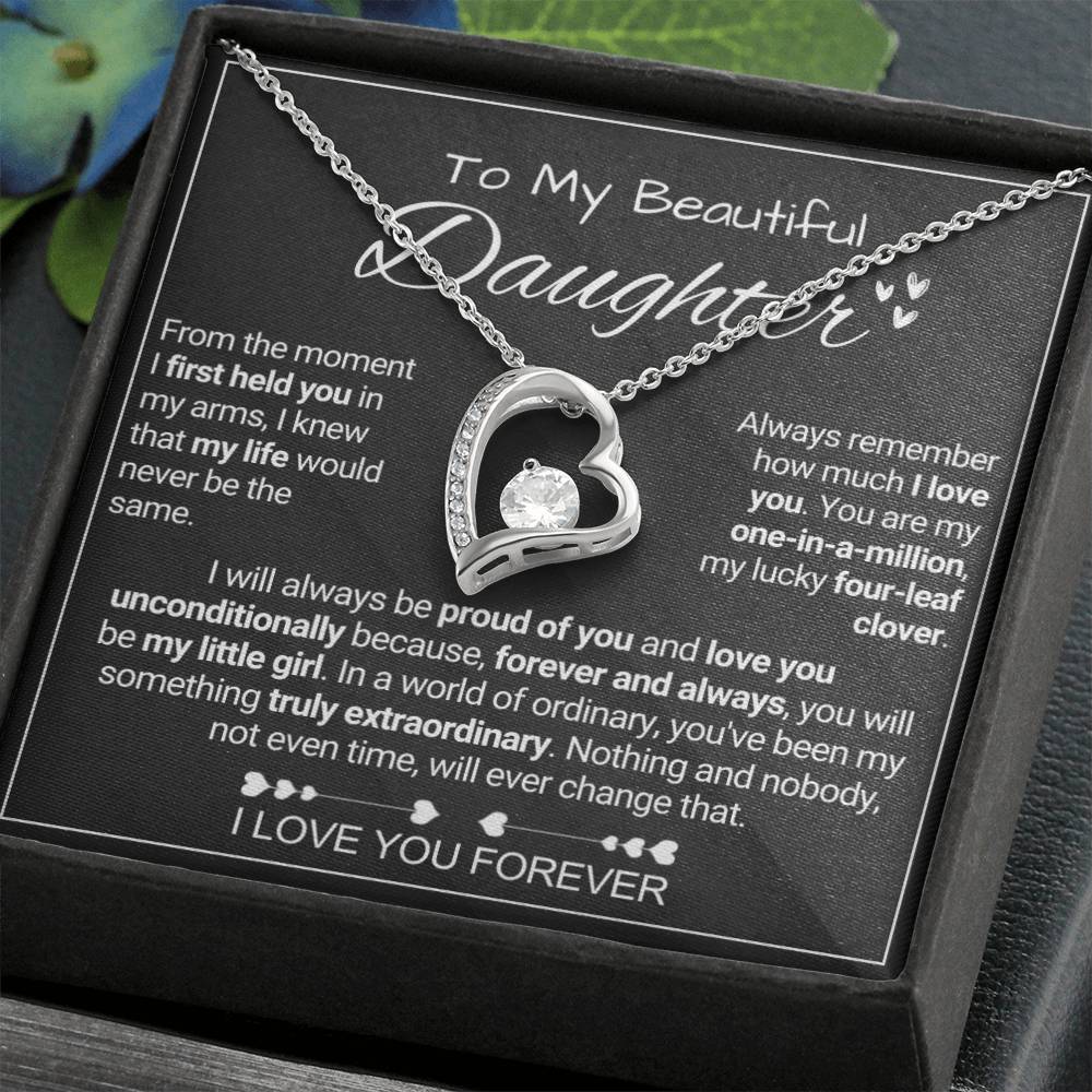 To My Beautiful Daughter - Extraordinary - Forever Love Forever Love Necklace