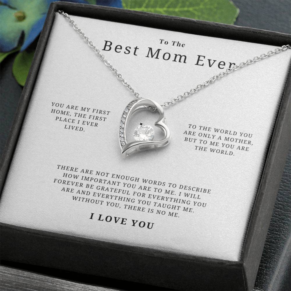 Best Mom Ever Necklace Forever Love Necklace