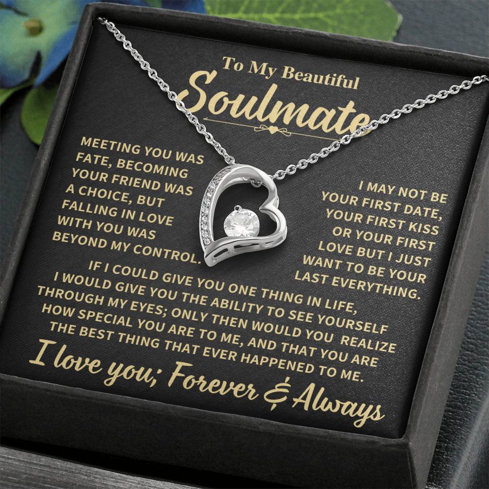 Beautiful Soulmate Gift Forever Love Necklace