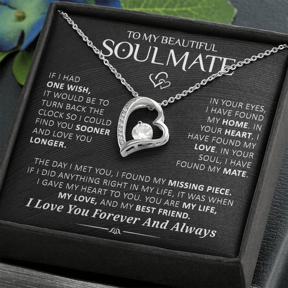 Gift For Soulmate In Your Eyes I Have Found My Home Necklace Forever Love Necklace