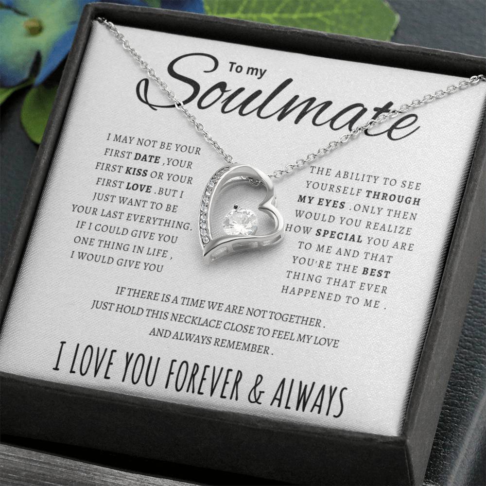 To My Soulmate  Forever Love Necklace Forever Love Necklace