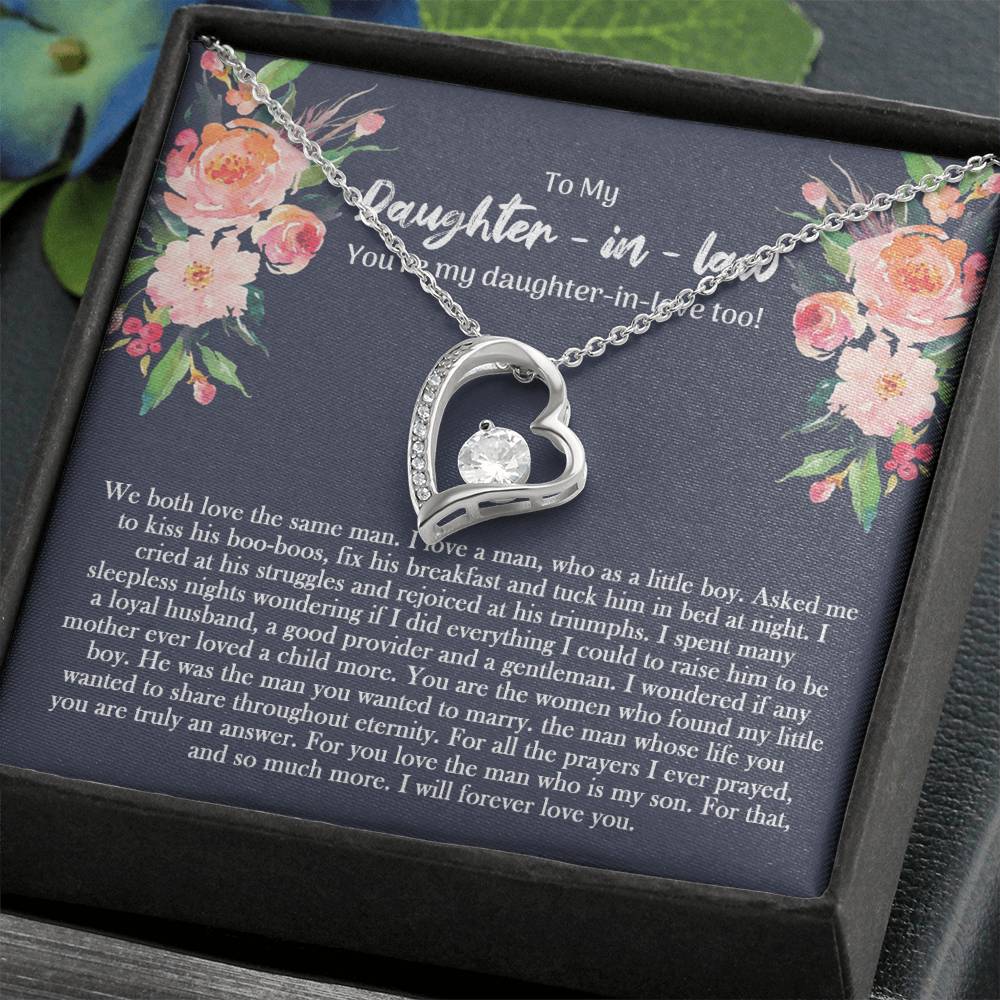 To My Daughter In Law Forever Love Necklace