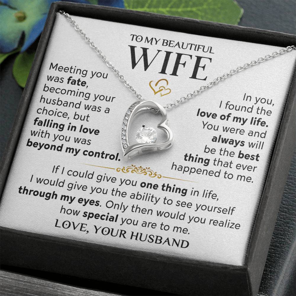 Husband To Wife Meeting You Was Fate Necklace Forever Love Necklace