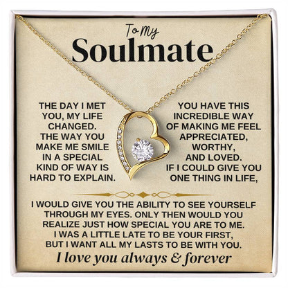 To My Soulmate - Forever Love - Gift Set - Forever Love Necklace