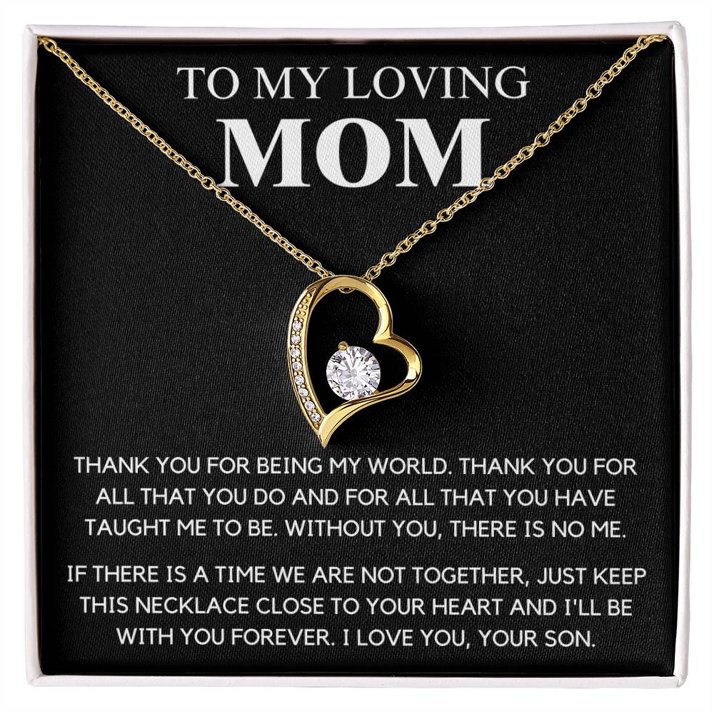 To My Mom  Thank You  Forever Love Forever Love Necklace