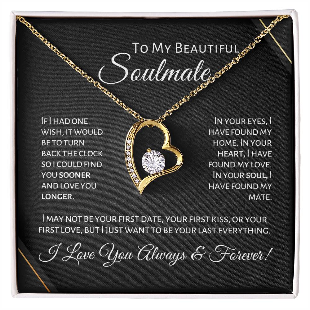 To My Beautiful Soulmate - First Date - P1B Forever Love Necklace