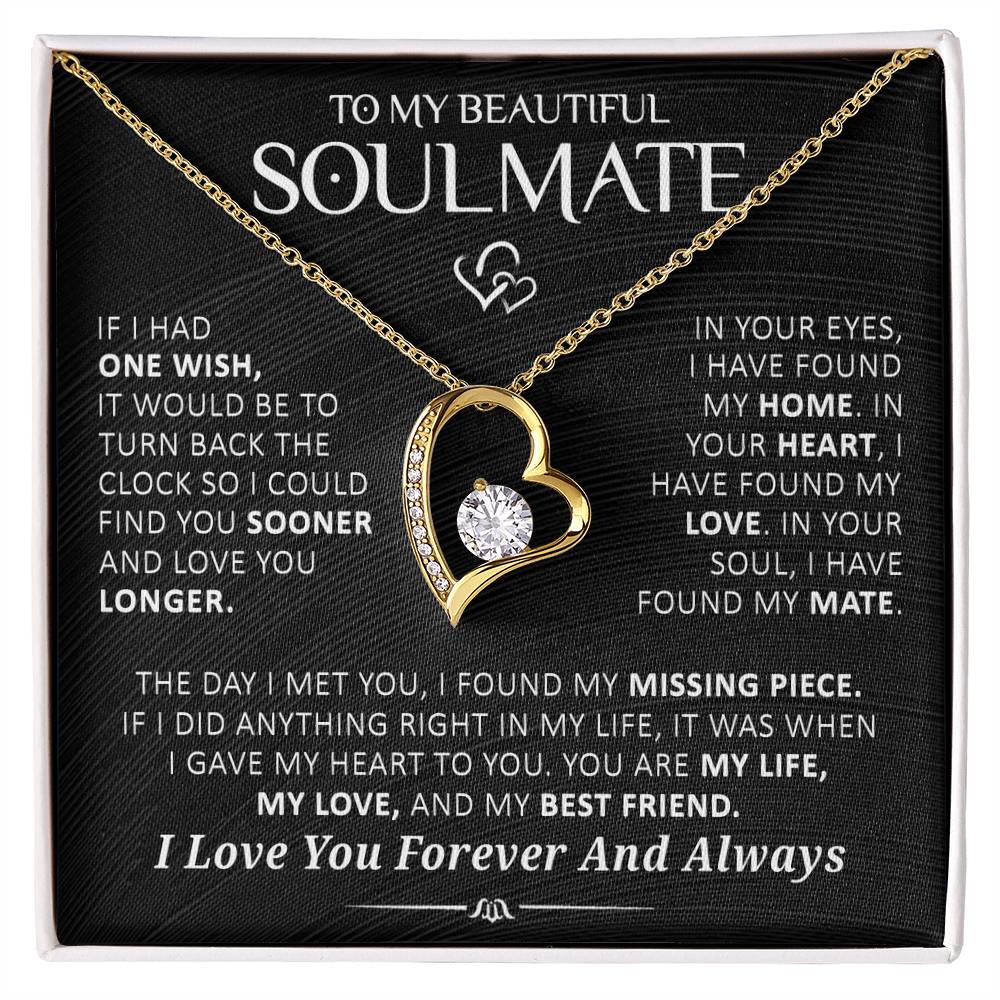Gift For Soulmate In Your Eyes I Have Found My Home Necklace Forever Love Necklace