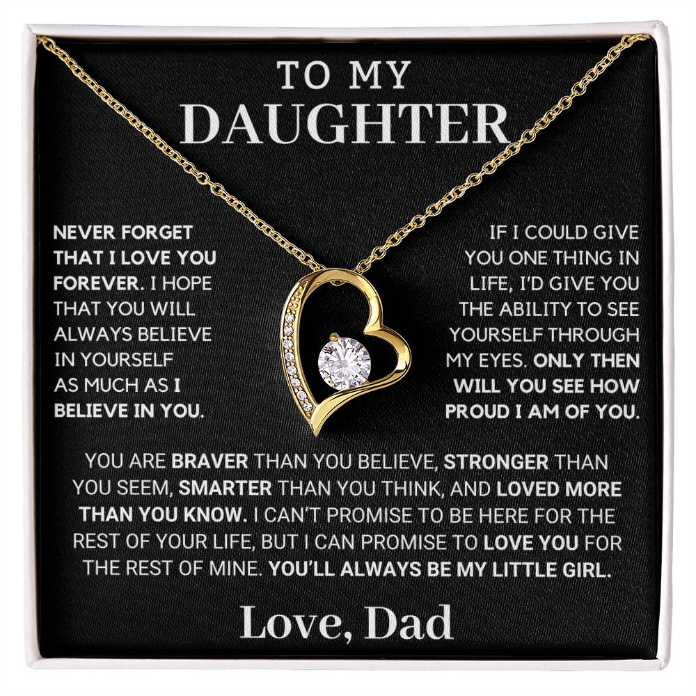 Gift For Daughter Only Then Will You See Forever Love Necklace
